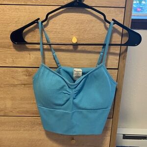 No Boundaries Light Blue Ribbed Camisole